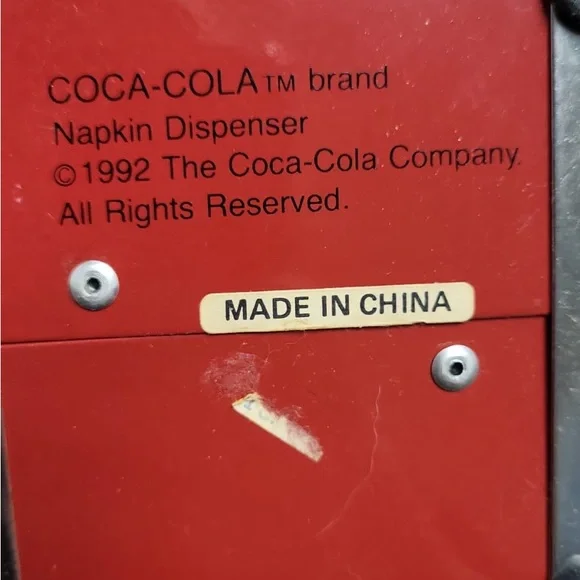 Coca Cola Retro Coaster Set, napkin holder, straw holder and pencils